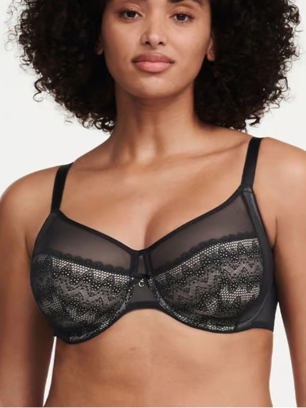 CHANTELLE Revele Moi Perfect Fit Underwire Bra Black 34H C15710